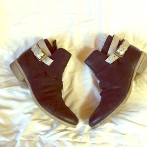 Miz mooz black and silver boots